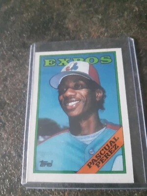 Pascual Perez Topps Baseball 1988 Card# 647 - Image 1 of 2