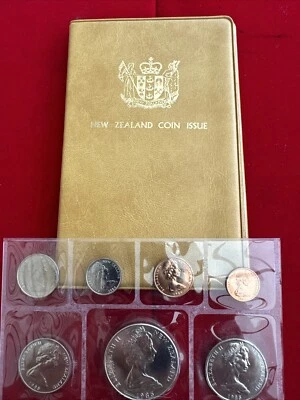 NEW  ZEALAND 1985 COPPER NICKEL Coin Set 7 COINS” Black Stilt” - Image 1 of 4