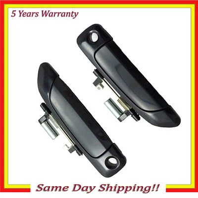 Juego de manijas de puerta exterior 2 piezas para Honda Civic 2001-2005 negro liso DS553 delantero Foto 1 de 4