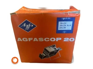 1970er Diabetrachter AGFASCOP 20 mit Licht Lupe in originaler Verpackung German - Picture 1 of 7