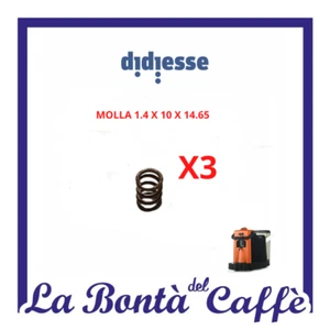 RICAMBIO ORIGINALE MOLLA X3 MISURE 1.4X10X14.65 MACCHINA CAFFE' DIDI' FRD060 - Picture 1 of 1
