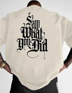 Saw What You Did Oversize Herren Shirt Streetwear Fashion T-Shirt bis 5XL - Bild 1 von 18