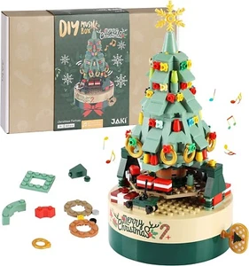 Kit blocchi da costruzione JAKI 360 pz buon albero di Natale fai da te scatola musicale per bambini 8+ - Foto 1 di 5
