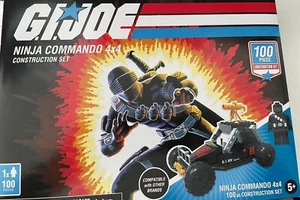 G.I. Joe Ninja Commando 4x4 Construction Set Snake-Eyes Ninja Speed Cycle Sealed - Picture 1 of 4