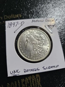 1897-O UNC DETAILS Beautiful Morgan Silver Dollar! Rare Key Date In High Grade - Picture 1 of 12