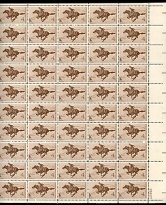 United States 1960 Pony Express Centennial Sc# 1154 Complete Sheet Mint XF OG NH - Picture 1 of 1