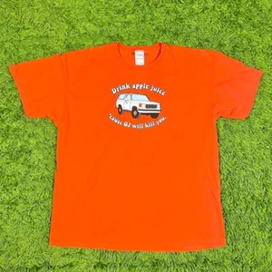 Vintage Y2K OJ Simpson Ford Bronco Parody Tee Fruit Of The Loom Orange Herren XXL - Bild 1 von 4