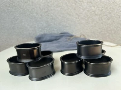 Салфетки кольца восстановление оборудование винтажный овальный всего 8 матовый никель - Изображение 1 из 4