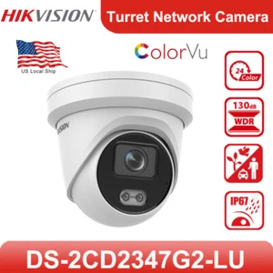 Hikvision ColorVu IP Kamera DS-2CD2347G2-LU 4MP POE mit Mikrofon 2,8mm - Bild 1 von 4