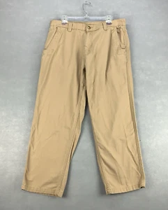 Browning Pants Men's 36x28 Khaki Canvas Straight Leg Hunting Outdoor - Picture 1 of 9