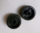 Lego x4 Black 12x12 Wheel With Thin Fixed Tire, Pin Hole, 72206c01 (028-196)