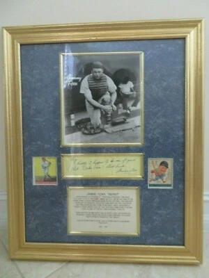 JIMMIE FOXX:  JIMMY FOXX  autograph framed and matted auto Philadelphia A's  - Image 1 of 4