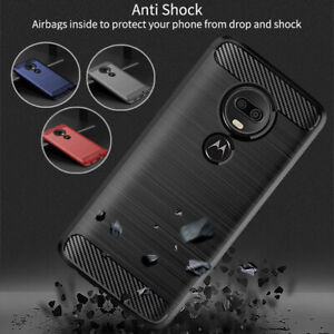 For Motorola Moto G8 Power G7 Power G7 Play New Carbon Fiber Soft TPU Case Cover