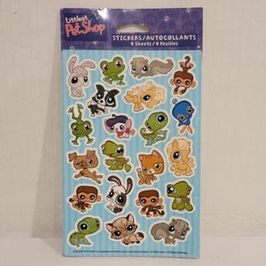 Pack de 4 hojas pegatinas selladas Littlest Pet Shops - Imagen 1 de 2