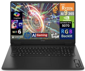 HP OMEN 17.3"  2560x1440 AMD Ryzen AI 9 365 32GB RAM 512GB SSD Windows 11 Home - Picture 1 of 5