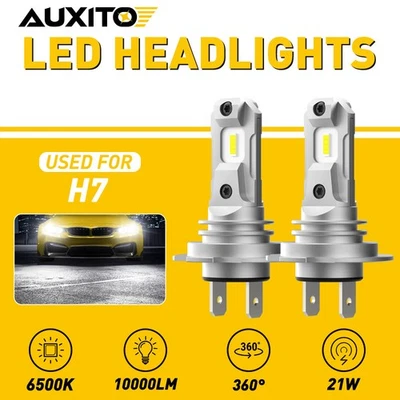 Kit de conversión de 2 bombillas de faros LED AUXITO H7 haz alto/bajo 6500K GF 21W Foto 1 de 4