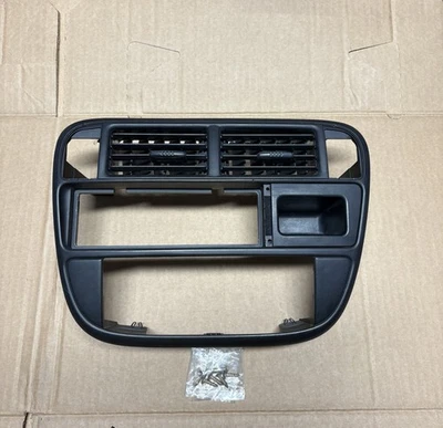 Moldura de rádio Honda Civic 1996-1998 OEM console central acabamento climático *sem rachaduras - Imagem 1 de 4