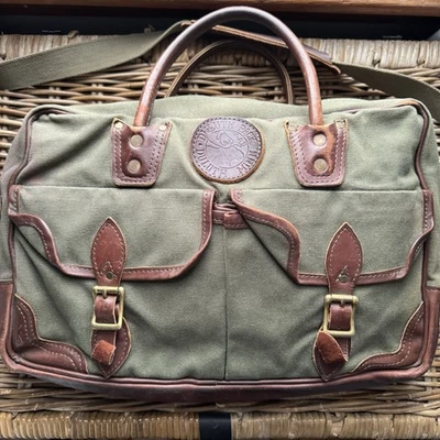 Bolso de Viaje Duluth Pack Hecho en EE. UU. ESTUCHE FREELANCE Lona Verde y Cuero Foto 1 de 4
