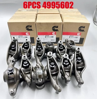6X 4995602 Updated Rocker Arm Assembly For Cummins 24v 5.9L 6.7L 98.5-18 - Image 1 of 4