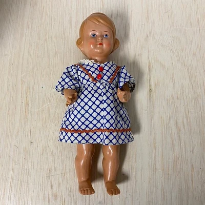 Linda Boneca Vintage Alemã Schildkrot Turtle Mark 29; 12" Boneca Celulóide - Imagem 1 de 4