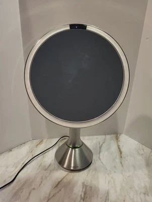 SimpleHuman Sensor Lighted 8" Makeup Vanity 5x Magnifying Mirror ST3026 Silver - Image 1 of 4
