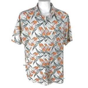 Croft & Barrow Hawaii Aloha Hemd XL Floral pflegeleicht Paradiesvogel Blumen - Bild 1 von 6