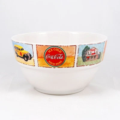 Collectible Car Pattern Coca Cola Ceramic Serving Bowl (502098) - Image 1 of 2