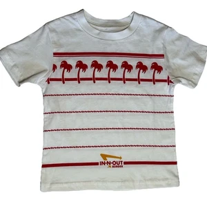 IN-N-OUT Burger Trinkbecher Kleinkind weiß T-Shirt Kleinkind Baby Größe 2T neu ohne Etikett - Bild 1 von 6