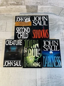 Menge 5 John Saul Hardcover Bücher Romane - Kreatur, Schatten, Dunkelheit - Bild 1 von 9