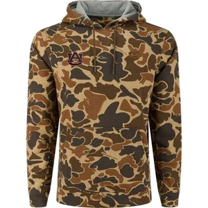 Drake Waterfowl Auburn Three End Hoodie Old School Camo - Picture 1 of 1