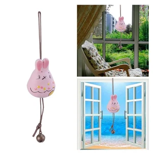 Ceramic Wind Chimes Rabbit Hanging Wind Bell Outdoor Indoor Door Animal - Picture 1 of 11