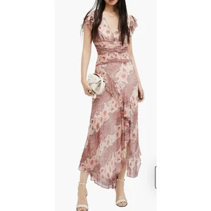 ALLSAINTS Brea Floral Cascade Maxi Dress - Size US 4 (new) - Picture 1 of 7