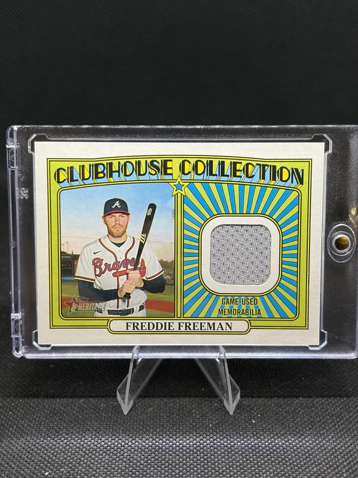 Freddie Freeman 2021 Topps Heritage Clubhouse Collection #CCR-FF LA Dodgers - Image 1 of 2