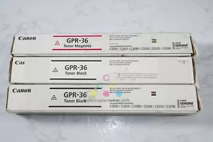 3 tóneres cosméticos OEM Canon iR C2020, C2025, C2030, C2220, C2225, C2230 GPR-36 MKK - Imagen 1 de 6
