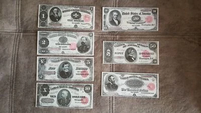 Reprint on paper with W/M United States banknotes 1891 y. FREE SHIPPING! - Image 1 of 4