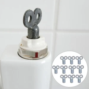 10 Pezzi Valvola Scarico Chiave Radiatore Strumento Caldaia Spurgo per Spurgo Aria Casa - Foto 1 di 12