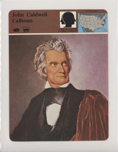 1979-80 Panarizon Story of America Deck 46 Printed in Italy John C Calhoun n1u