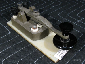 French Dyna Marine Telegraph Key By A. Chabot - Zdjęcie 1 z 16