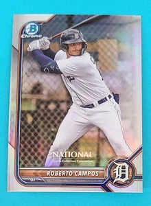 2022 Bowman Chrome National Refractor #NSCCP-RC Roberto Campos Card V8 - Picture 1 of 2