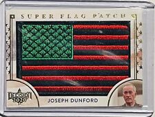 JOSEPH DUNFORD 2020 DECISION SUPER RED & GREEN FLAG PATCH GOLD FOIL CARD