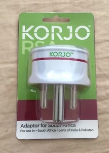 Korjo Travel Adaptor For South Africa and parts of India & Pakistan from AU/NZ - Picture 1 of 3