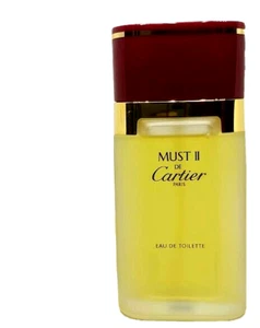 ❤️Cartier MUST II 2 DE CARTIER 3.3oz 100ml.Eau de Toilette,hard to find! - Picture 1 of 5