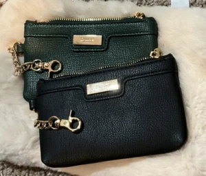 Dune London Geldbörse Etui Schlüssel Reißverschluss Münze Kreditkartenbörse mit Clip schwarz grün Lot 2 - Bild 1 von 8