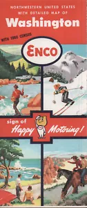 1961 Enco Road Map: Washington NOS - Picture 1 of 1