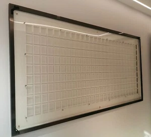 CUSTOMIZE Crystal Acrylic Wall Display Frame For ANACS/NGC/PCGS Coin Slab Holder - Picture 1 of 8