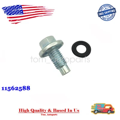 NEW Oil Pan Drain Plug Bolt w/ O-Ring 11562588 For GM Chevrolet Buick Cadillac - Image 1 of 4