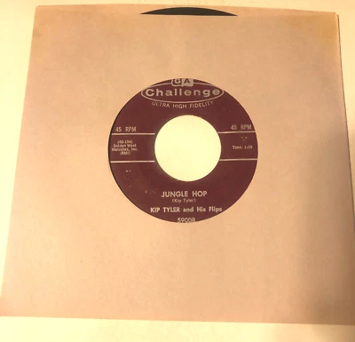 Kip Tyler And His Flips 7" 45 Record Jungle Hop / Ooh Yeah Baby  rockabilly - Image 1 of 4