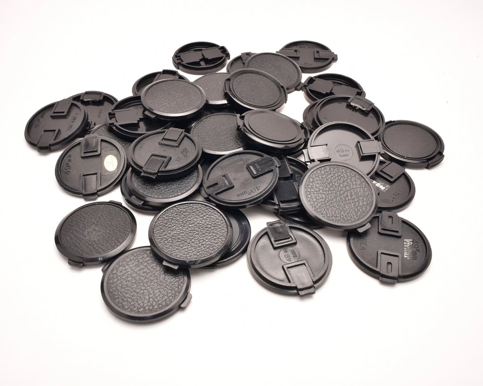 Unbranded 49mm Front Lens Cap Lot Qty-35  (#T651) - Image 1 of 1