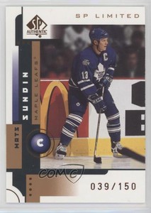 2001-02 SP Authentic SP Limited /150 Mats Sundin #83 HOF