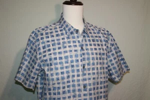 Tori Richard Shirt Men’s XL Made in Hawaii Blue White Floral Superb - Picture 1 of 7